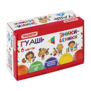 Краски гуашевые  6цв. ПИФА...